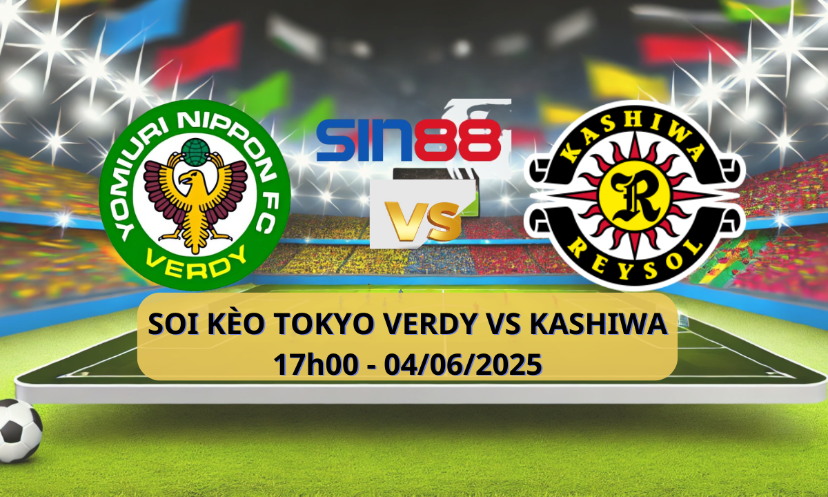 Banner trận đấu Esport giữa Verdy và Kashiwa